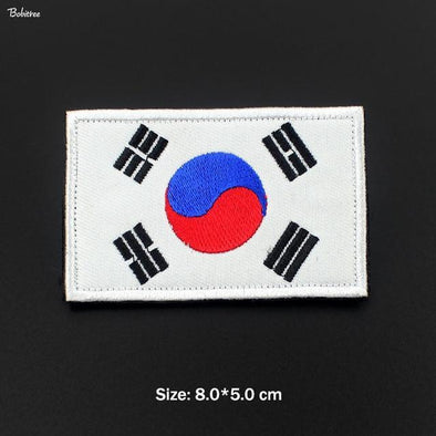 Bobitree Embroidered National Flag Patch South Korea | KNAMAO.