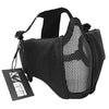 NO B Tactical Foldable Mesh Mask with Ear Protection for Airsoft Paintball with Adjustable Baseball Cap Black | KNAMAO.