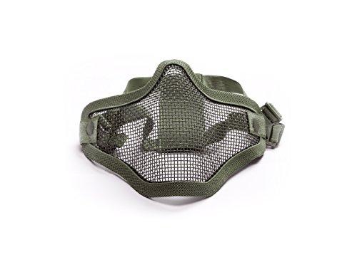 ASG Airsoft Strike Systems Metal Wire Half Face Mesh Mask OD | KNAMAO.