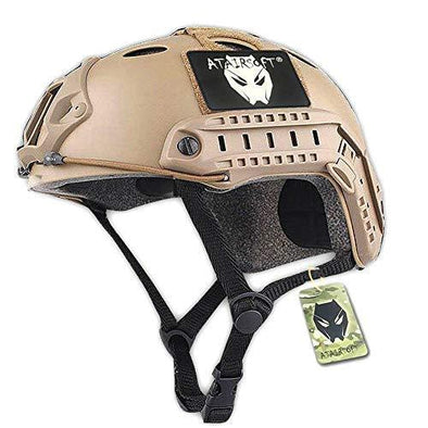 ATAIRSOFT PJ Type Tactical Paintball Airsoft Fast Helmet DE Tan | KNAMAO.