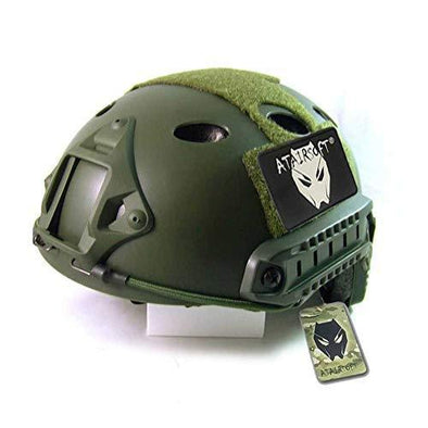 ATAIRSOFT PJ Type Tactical Paintball Airsoft Fast Helmet Green | KNAMAO.