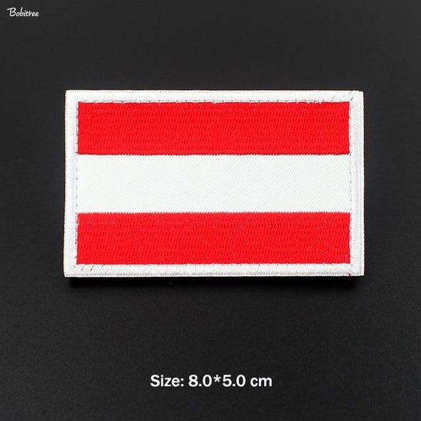 Bobitree Embroidered National Flag Patch Austria | KNAMAO.