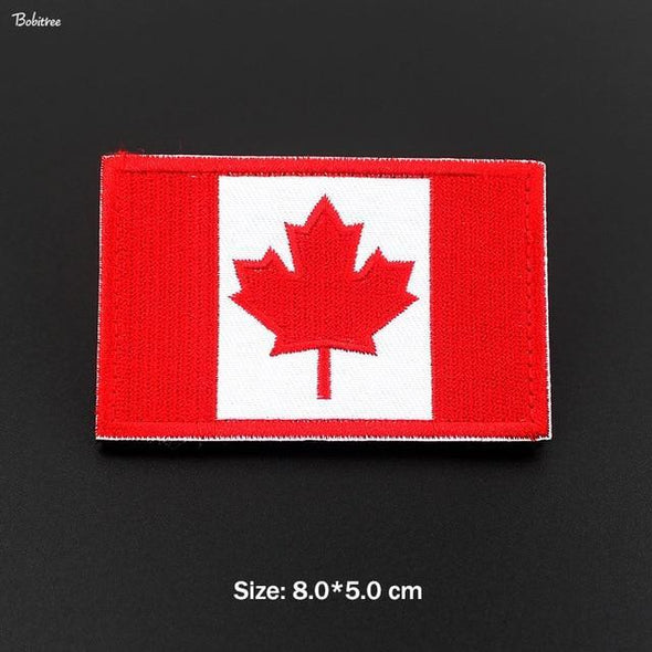 Bobitree Embroidered National Flag Patch Canada | KNAMAO.
