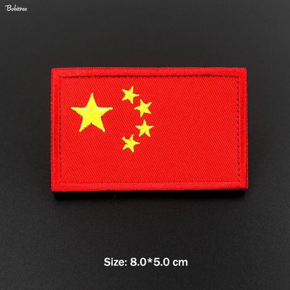 Bobitree Embroidered National Flag Patch China | KNAMAO.