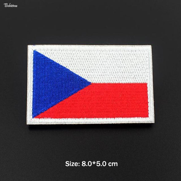 Bobitree Embroidered National Flag Patch Czechia | KNAMAO.