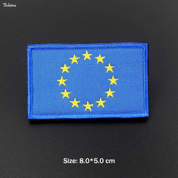 Bobitree Embroidered National Flag Patch EU | KNAMAO.