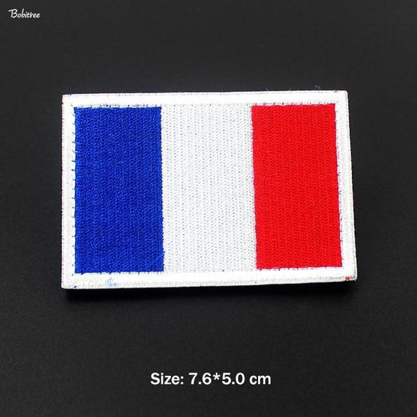 Bobitree Embroidered National Flag Patch France | KNAMAO.