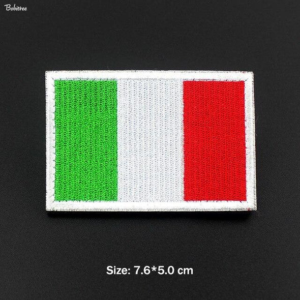Bobitree Embroidered National Flag Patch Italy | KNAMAO.