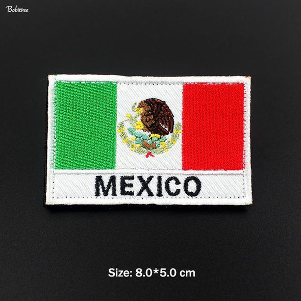 Bobitree Embroidered National Flag Patch Mexico | KNAMAO.