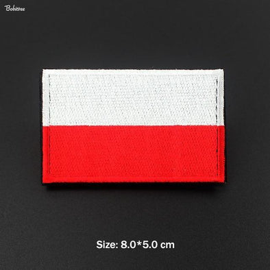 Bobitree Embroidered National Flag Patch Poland | KNAMAO.