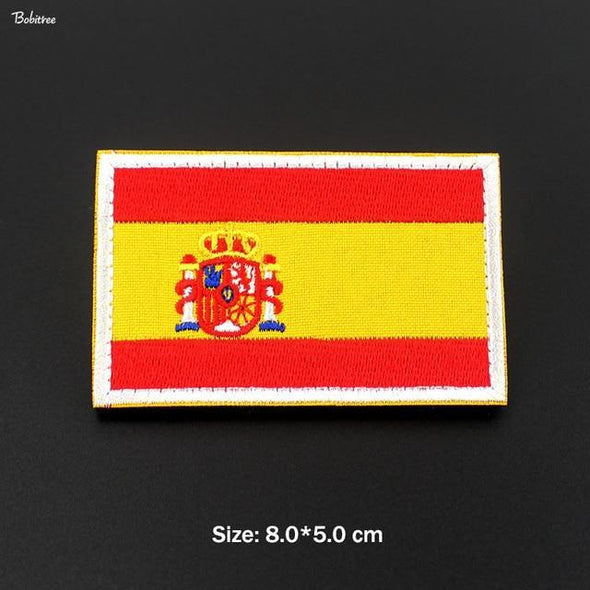 Bobitree Embroidered National Flag Patch Spain | KNAMAO.