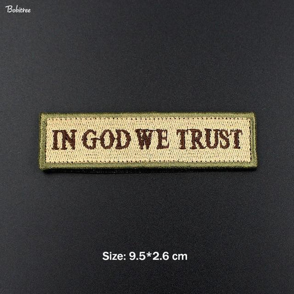 Bobitree Tactical Morale Embroidered Patch IGWT Tan | KNAMAO.