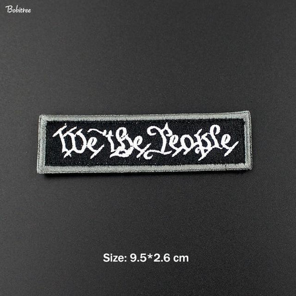 Bobitree Tactical Morale Embroidered Patch People Black | KNAMAO.