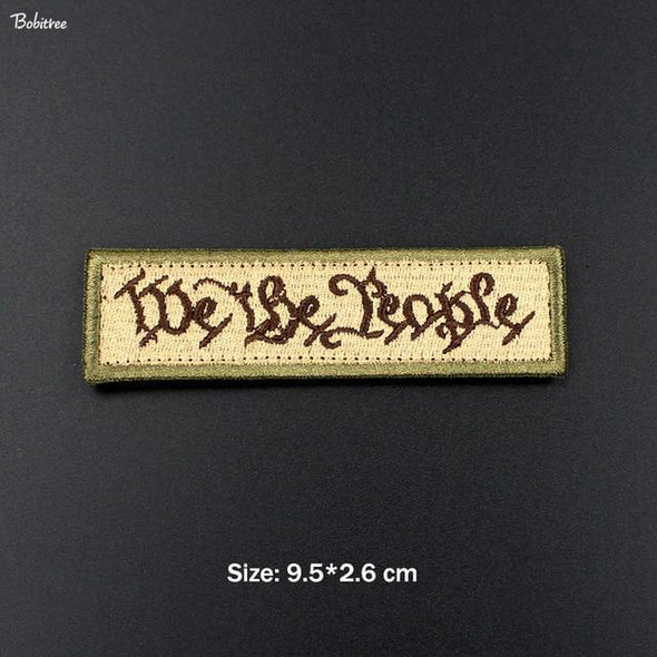 Bobitree Tactical Morale Embroidered Patch People Tan | KNAMAO.