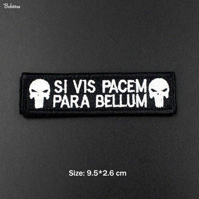Bobitree Tactical Morale Embroidered Patch Prepare for War Black | KNAMAO.