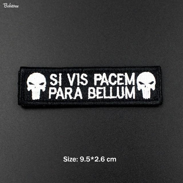 Bobitree Tactical Morale Embroidered Patch Prepare for War Black | KNAMAO.