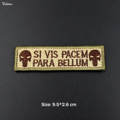 Bobitree Tactical Morale Embroidered Patch Prepare for War Tan | KNAMAO.