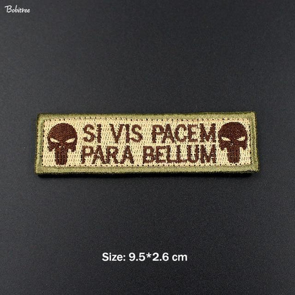 Bobitree Tactical Morale Embroidered Patch Prepare for War Tan | KNAMAO.