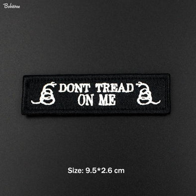 Bobitree Tactical Morale Embroidered Patch Snake Black | KNAMAO.