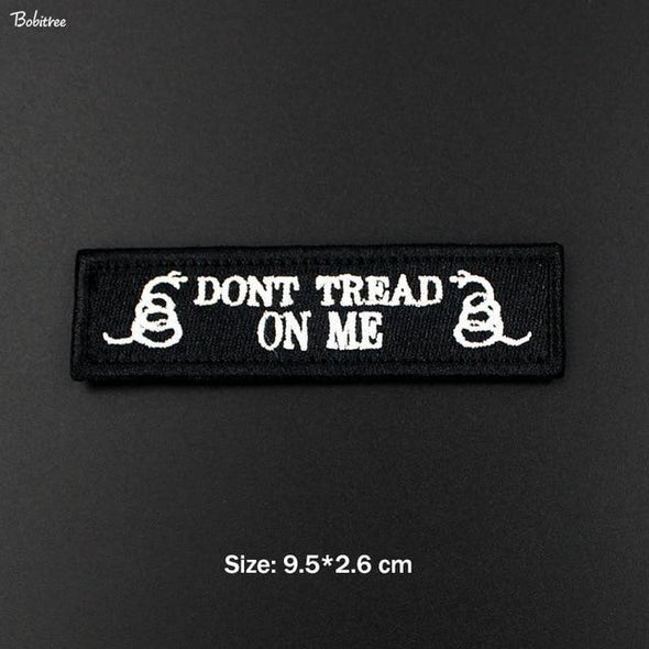 Bobitree Tactical Morale Embroidered Patch Snake Black | KNAMAO.