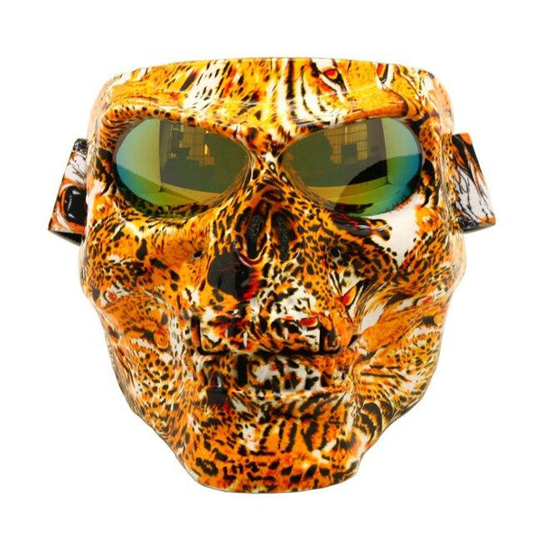 BOLLFO 132344 Skeleton Airsoft Mask with Lenses - KNAMAO