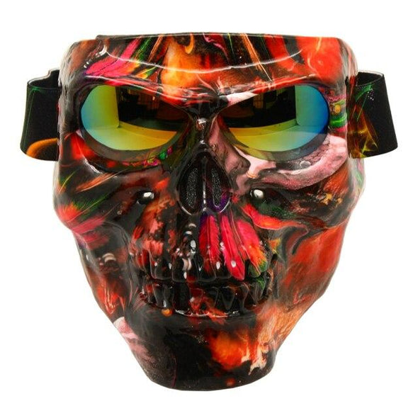 BOLLFO 132344 Skeleton Airsoft Mask with Lenses - KNAMAO