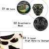 BOLLFO 132344 Skeleton Airsoft Mask with Lenses - KNAMAO