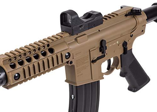 Bushmaster BMPWX Full Auto MPW CO2-Powered BB Air Rifle With Dual Action Capability And Red Dot Sight Black-FDE | KNAMAO.
