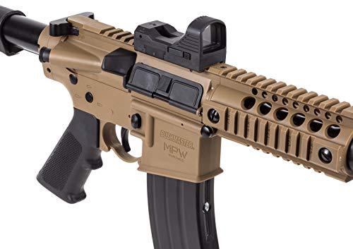 Bushmaster BMPWX Full Auto MPW CO2-Powered BB Air Rifle With Dual Action Capability And Red Dot Sight Black-FDE | KNAMAO.