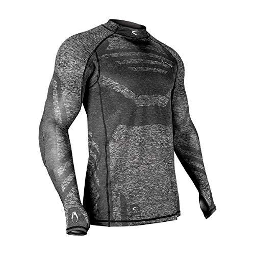 Maillot De Football Rembourré Noir à Manches Longues - Protection Complète Pour Sports De Contact