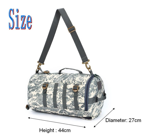 Camouflage Tactical Portable Army Duffel Backpack - KNAMAO
