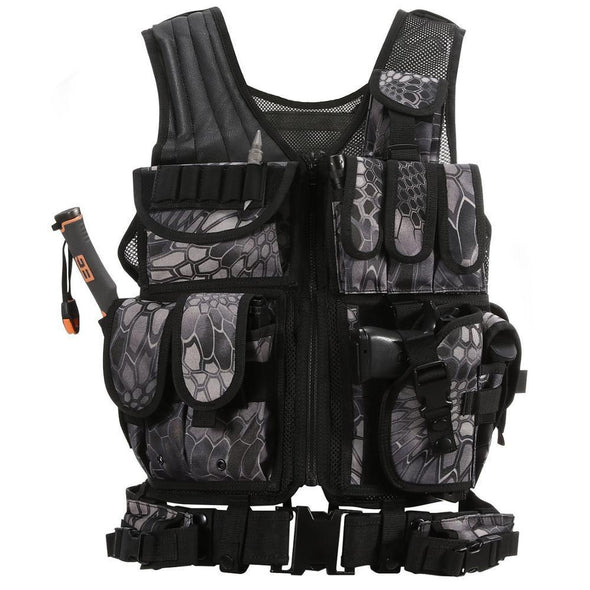CLUSGO Tactical Airsoft Police Vest | KNAMAO.