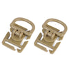 CS Force Tactical 360 Degree Rotation D-Ring Clips - 2Pc - KNAMAO