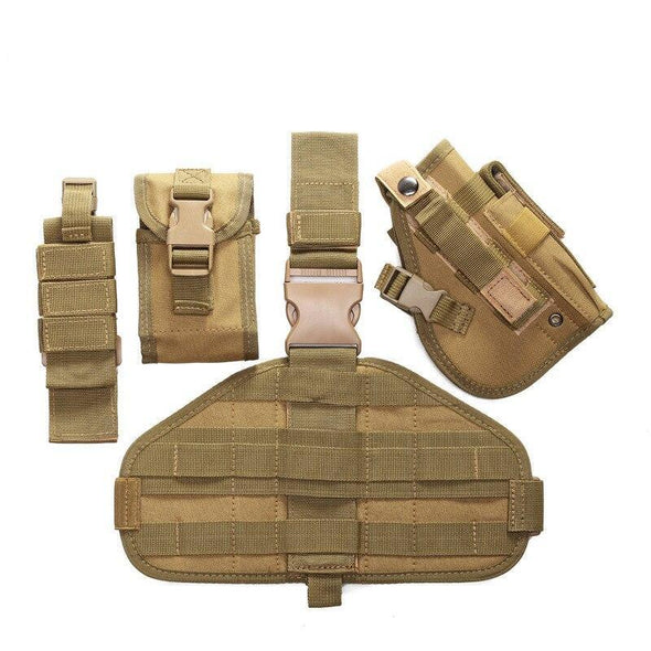 Demeysis Tactical Universal Adjustable Molle Drop Leg Platform Gun Holster Set | KNAMAO.