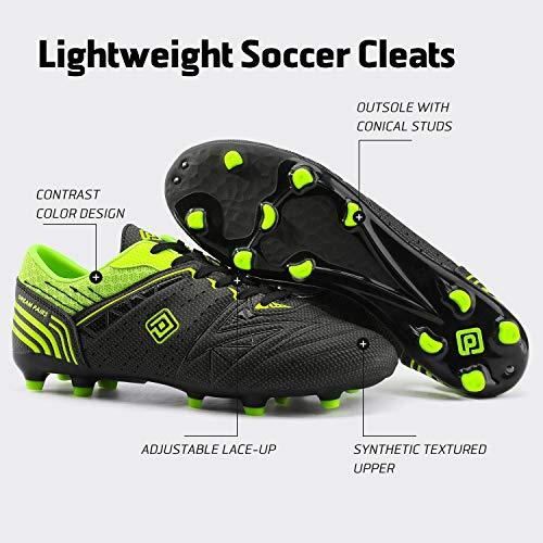 DREAM PAIRS 160859 Men's Black Neon-Green Sport Cleats | KNAMAO.