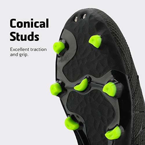 DREAM PAIRS 160859 Men's Black Neon-Green Sport Cleats | KNAMAO.