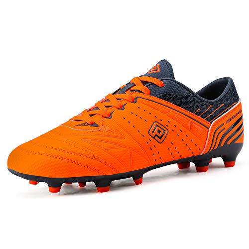 DREAM PAIRS 160859 Men's Orange Navy Sport Cleats | KNAMAO.