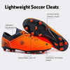 DREAM PAIRS 160859 Men's Orange Navy Sport Cleats | KNAMAO.