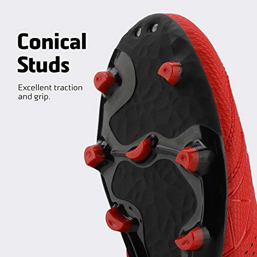 DREAM PAIRS 160859 Men's Red-Black Sport Cleats | KNAMAO.