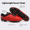 DREAM PAIRS 160859 Men's Red-Black Sport Cleats | KNAMAO.