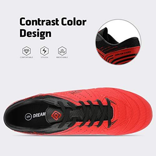 DREAM PAIRS 160859 Men's Red-Black Sport Cleats | KNAMAO.