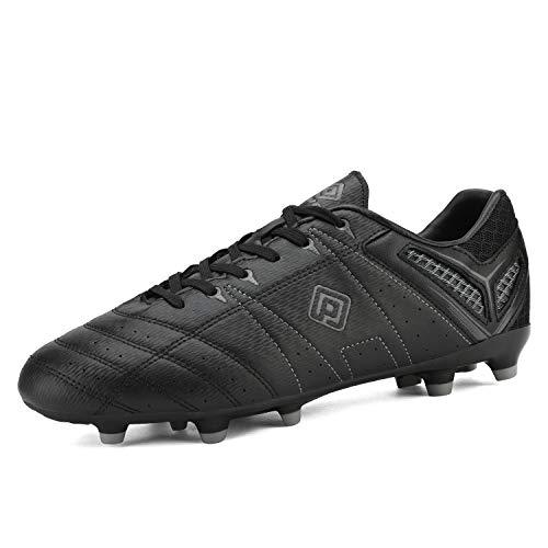 DREAM PAIRS Men's 160471-M Black Grey Sport Cleats | KNAMAO.