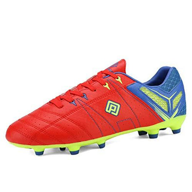 DREAM PAIRS Men's 160471-M Red-Royal Lemon-Green Sport Cleats | KNAMAO.