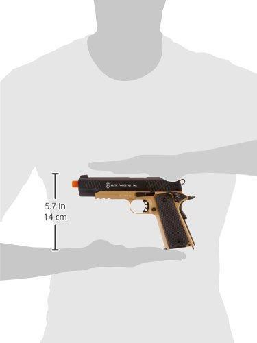 Elite Force 1911 TAC Blowback 6mm BB Pistol Airsoft Gun FDE-Black | KNAMAO.