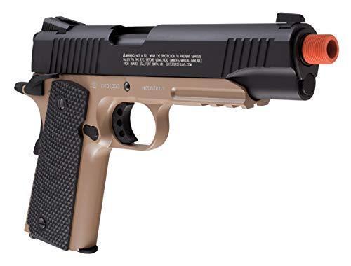 Elite Force 1911 TAC Blowback 6mm BB Pistol Airsoft Gun FDE-Black | KNAMAO.
