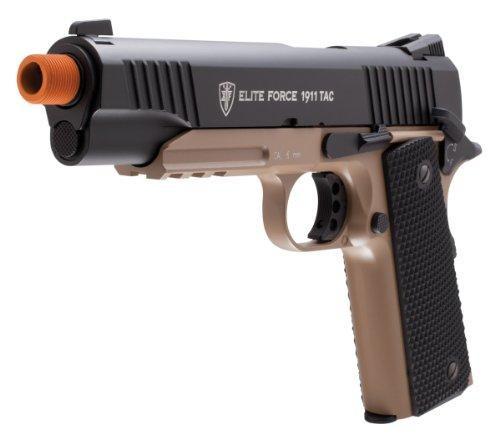 Elite Force 1911 TAC Blowback 6mm BB Pistol Airsoft Gun FDE-Black | KNAMAO.