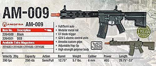 Elite Force Amoeba AM-009 AEG Automatic 6mm BB Rifle Airsoft Black | KNAMAO.