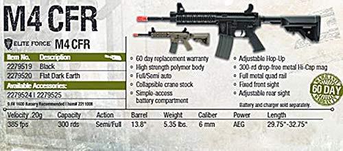 Elite Force M4 CFR AEG Automatic 6mm BB Rifle Airsoft Gun FDE | KNAMAO.