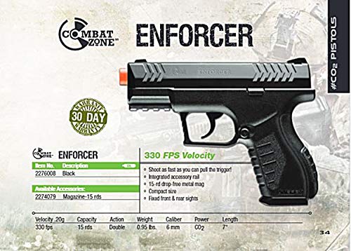 Elite Force Umarex Combat Zone Enforcer 6mm BB Pistol - KNAMAO