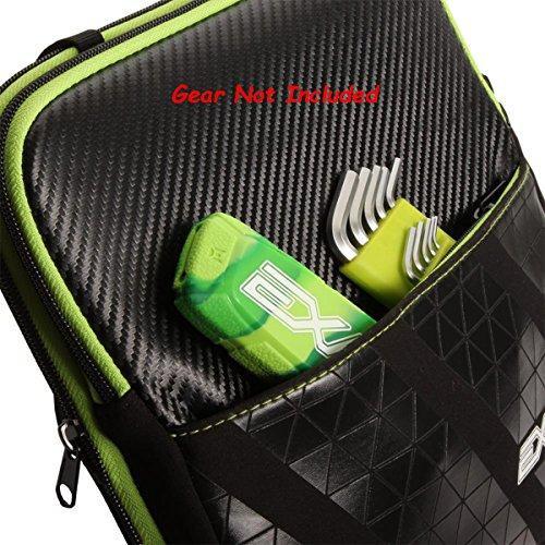 Exalt Carbon Fiber Marker Case – Black/Green Paintball Gun Case